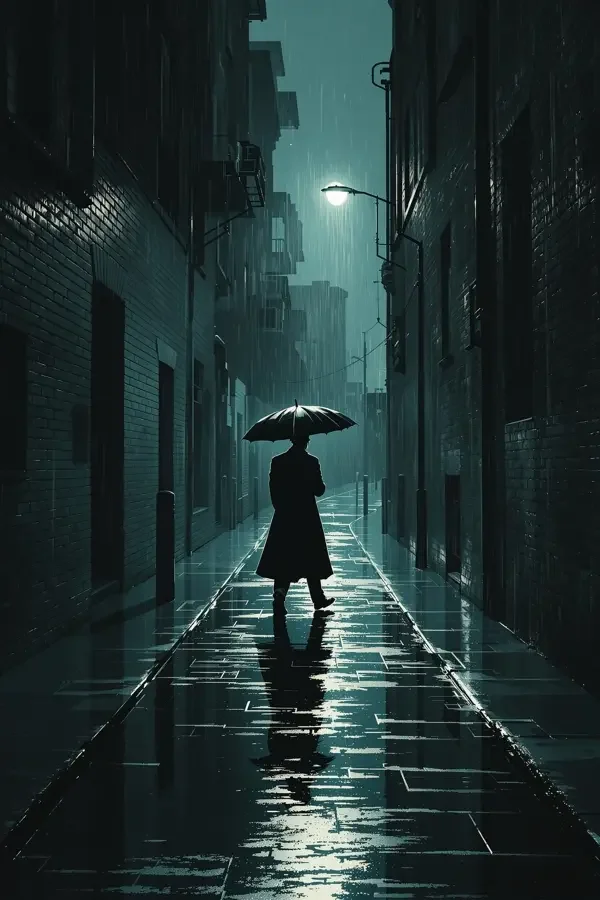 雨夜侦探剧照背景，色色视频电影